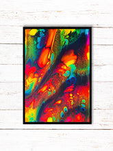 Load image into Gallery viewer, Trippy Fluid Art Painting Print | Cool Art Poster | Psychedelic Art | Trippy Abstract Painting (unframed)