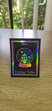 Load image into Gallery viewer, Tarot Card Holographic Sticker. Crystal Ball Sticker. Mushroom Sticker. Waterproof Stickers. High quality Trippy Stickers. Laptop Sticker.