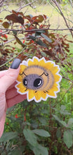 Load image into Gallery viewer, Bee on Flower Sticker. Laptop Sticker. Vinyl Waterproof Sticker.