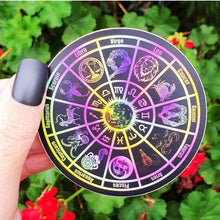 Load image into Gallery viewer, Circle Zodiac Signs Sticker. Star Sign Stickers. Waterproof Vinyl Sticker. Laptop Slaps Water bottle Sticker