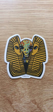 Load image into Gallery viewer, Alien Inside Tutankhamen. Egyptian Sticker. Trippy sticker. Psychedelic Laptop Sticker. Waterproof Vinyl Sticker.