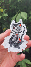 Load image into Gallery viewer, Ragdoll Cat Sticker. Halloween Cat Sticker. Waterproof. High quality Trippy sticker