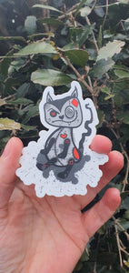 Ragdoll Cat Sticker. Halloween Cat Sticker. Waterproof. High quality Trippy sticker