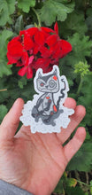 Load image into Gallery viewer, Ragdoll Cat Sticker. Halloween Cat Sticker. Waterproof. High quality Trippy sticker