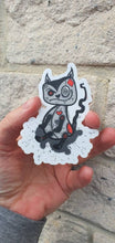 Load image into Gallery viewer, Ragdoll Cat Sticker. Halloween Cat Sticker. Waterproof. High quality Trippy sticker