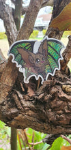 Load image into Gallery viewer, Vampire Bat Sticker. Glitter Holographic. Cute Bat. Spooky bat. Halloween Sticker