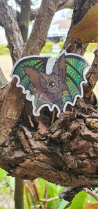 Vampire Bat Sticker. Glitter Holographic. Cute Bat. Spooky bat. Halloween Sticker