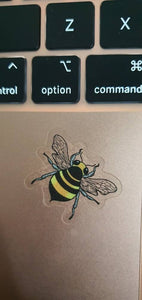 Clear Bee Sticker. Bumble Bee. Honey Bee Sticker. Mini Stickers. High Quality Trippy sticker