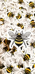 Clear Bee Sticker. Bumble Bee. Honey Bee Sticker. Mini Stickers. High Quality Trippy sticker