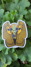 Load image into Gallery viewer, Alien Inside Tutankhamen. Egyptian Sticker. Trippy sticker. Psychedelic Laptop Sticker. Waterproof Vinyl Sticker.