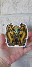 Load image into Gallery viewer, Alien Inside Tutankhamen. Egyptian Sticker. Trippy sticker. Psychedelic Laptop Sticker. Waterproof Vinyl Sticker.