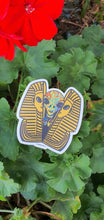 Load image into Gallery viewer, Alien Inside Tutankhamen. Egyptian Sticker. Trippy sticker. Psychedelic Laptop Sticker. Waterproof Vinyl Sticker.