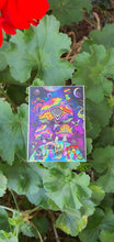 Load image into Gallery viewer, Mushroom Planet Stickers. Trippy Psychedelic Sticker. Waterproof Vinyl Sticker. Laptop Slaps Water bottle Sticker