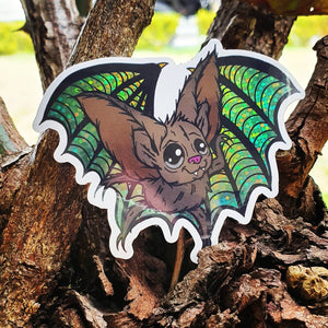 Vampire Bat Sticker. Glitter Holographic. Cute Bat. Spooky bat. Halloween Sticker