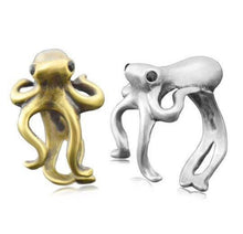 Load image into Gallery viewer, Octopus Ring Adjustable Ring. Octopus Jewelry. Animal Jewelry. Animal Ring. Animal Gift. Animal Lovers. Cool Ring.