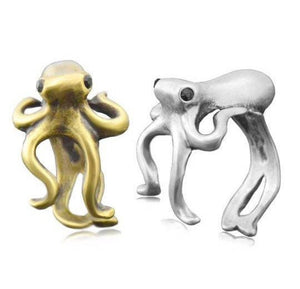 Octopus Ring Adjustable Ring. Octopus Jewelry. Animal Jewelry. Animal Ring. Animal Gift. Animal Lovers. Cool Ring.