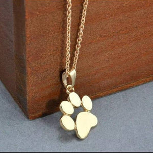 Dog Paw Gold Necklace. Animal Lover Gift. Gift For Dog Owners. Cat Owners Jewellery. Cat Paw Print Necklace. Silver Dog Lover Necklace