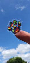 Load image into Gallery viewer, Animal Paw Mini Stickers. Dog Paw Sticker. Cat Paw Mini Stickers. Two Clear Stickers