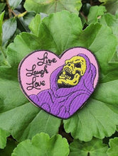 Load image into Gallery viewer, Skeletor Clothing Patch. Iron On Sew On Embroidered Patches. 80&#39;s Toy. Funny Embroidered Patches. Inspirational Quote. Live Laugh Love