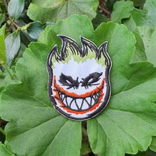 Load image into Gallery viewer, Joker Clothing Patch. Fire Iron On Patch. Embroidered Sew On Patch. Cool Patches.