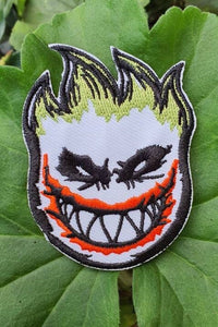 Joker Clothing Patch. Fire Iron On Patch. Embroidered Sew On Patch. Cool Patches.