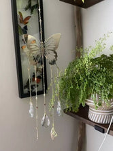 Load image into Gallery viewer, Butterfly Crystal Suncatcher. Wall Hanging Rainbow Maker. Light Catcher.