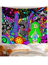 Load image into Gallery viewer, Mr Burns Mushroom Tapestry. Magic Mushroom Tapestry Wall Hanging.