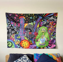 Load image into Gallery viewer, Mr Burns Mushroom Tapestry. Magic Mushroom Tapestry Wall Hanging.