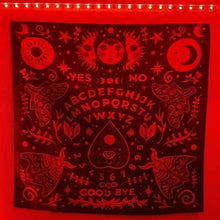 Load image into Gallery viewer, Ouija Board Tapestry. Star Sun And Moon Wall Hanging Cloth. Planchette Wall Art.