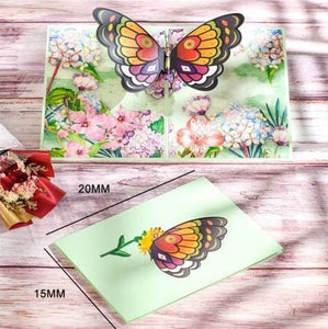 Butterfly Pop Up Card | Butterflies Pop Up Cards | Blank Greeting Card | Birthday Pop Up Cards