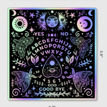 Load image into Gallery viewer, Ouija Board Holographic  Sticker. Sun And Moon Sticker. Witch Sticker. Laptop Sticker. Flask Sticker. High Quality Sticker. Ouijaboard