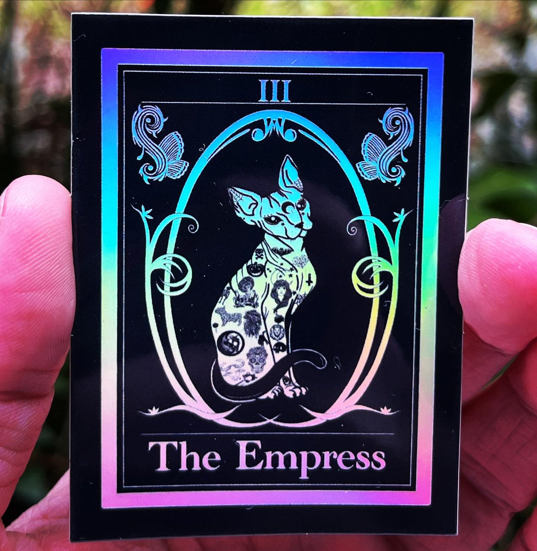 Tarot Card Holographic Stickers