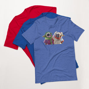 Funny pug dog Unisex t-shirt. Dog costume shirt.