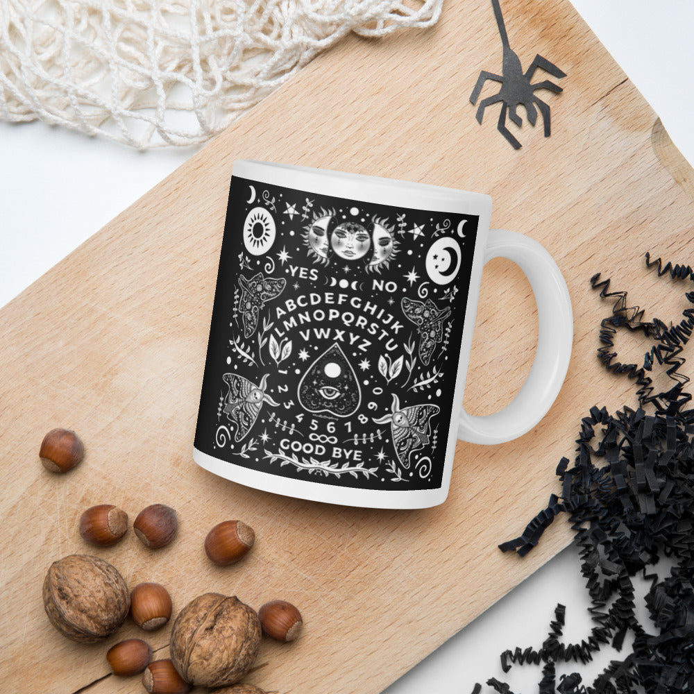 Ouija Board Sun And Moon Glossy Mug