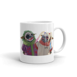 Funny Coffee Mug. Cute Pug Dog White Mug. Dog Costume